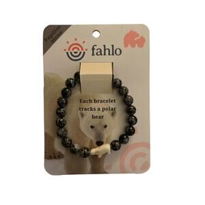 Fahlo Animal Tracking Bracelet Polar Bear, New,  Color: Papillae Stone
